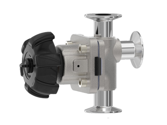 衛生級(jí)L、T型不鏽鋼隔膜(mo)閥